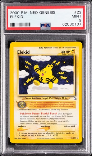 Elekid (Unlimited) graded PSA 9 for sale on eBay