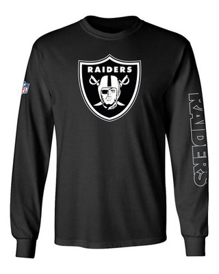 NFL Shirt Las Vegas Raiders Joel Langarm Longsleeve Majestic schwarz Football
