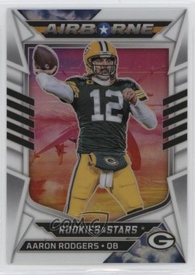 2022 Panini Rookies & Stars Airborne White Prizm 43/149 Aaron Rodgers #AI-11 n0c