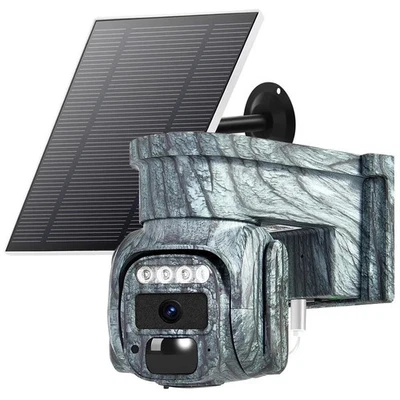 BRANDED 4G LTE Cellular Security Camera No WiFi Solar Outdoor Night Vision With SIM Card