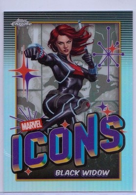 2025 Topps Chrome Marvel Icons #MI-6 Black Widow