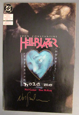 Hellblazer #27 Signed by Neil Gaiman w/ Night Breed Insert DC Horror Comic 1990