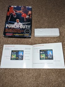 NES Nintendo - Mike Tyson's Punch-Out - BOX & MANUAL ONLY w/ Styrofoam.