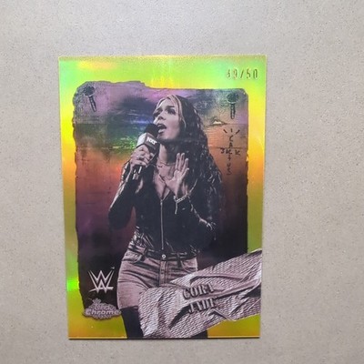Cora Jade 2025 Topps Chrome WWE x Cactus Jack Cora Jade Rodeo Rebels Gold #49/50