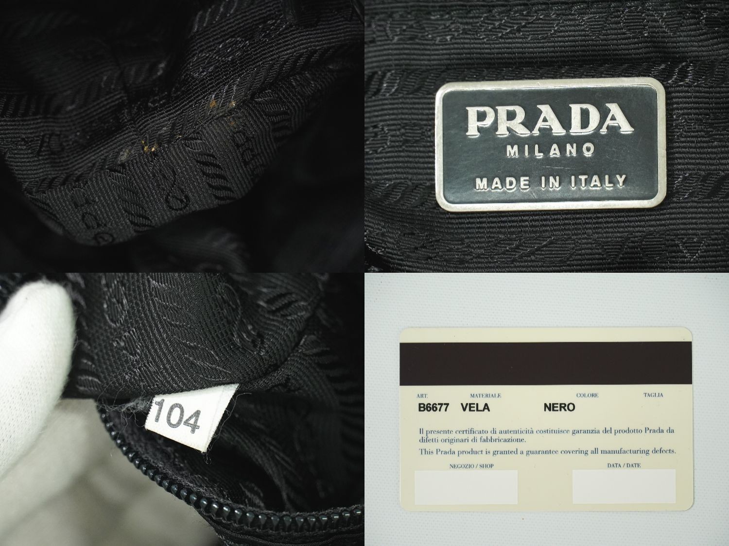 Authentic Prada Vela Rucksack Backpack Nylon Blac… - image 9