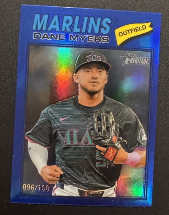 2026 Topps Heritage - Dane Myers #75 Chrome Blue Refractor /150