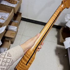Low Price 22frets Roasted Flame Maple electric guitar neck part Rosewood Satin