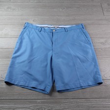 Peter Millar Crown Sport Blue Performance Golf Salem Shorts Mens Size 38