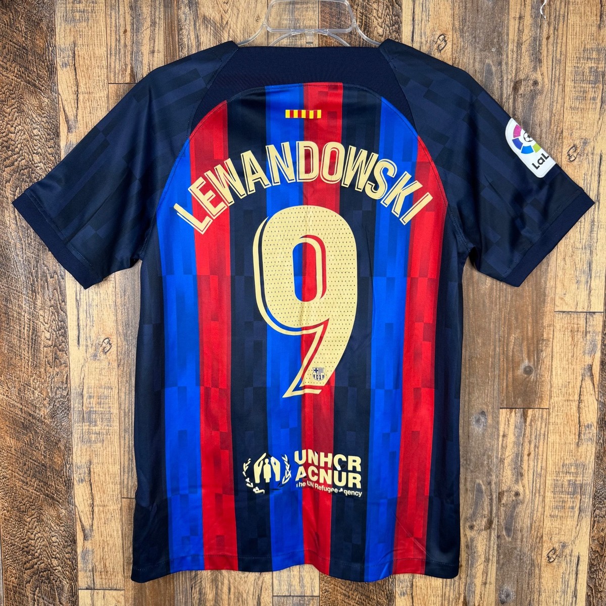 FC Barcelona 2022-23 Home Soccer Jersey LEWANDOWSKI #9 Nike