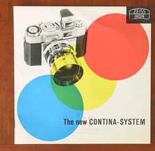 ZEISS IKON CONTINA SALES BROCHURE/69047