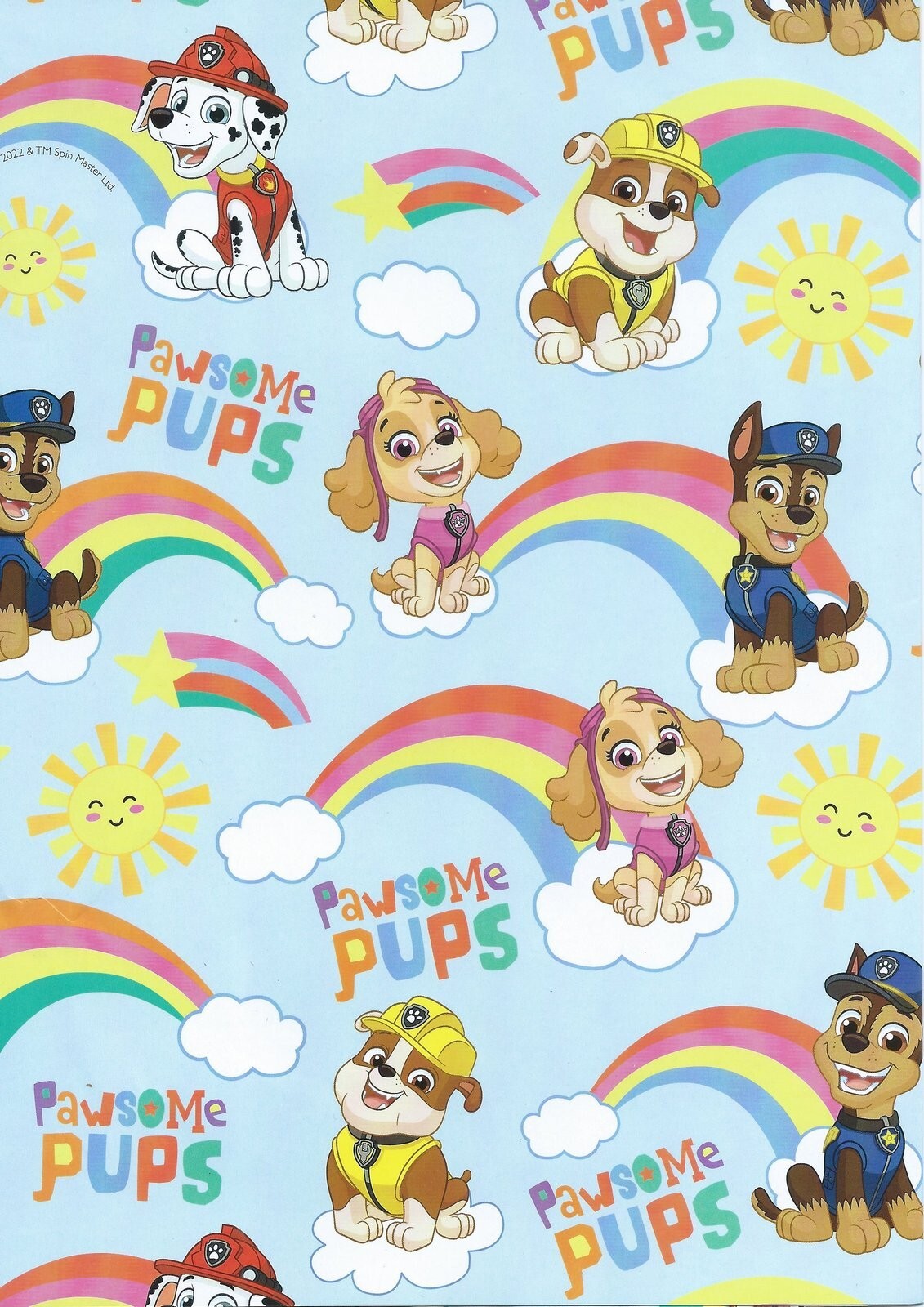 Paw Patrol Wrapping Paper eBay