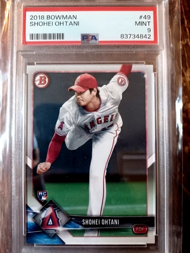 2018 Bowman #49 SHOHEI OHTANI RC PSA 9 Mint