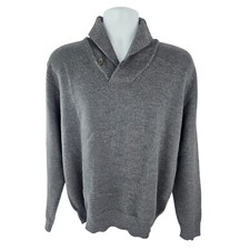 Ralph Lauren Men's 100 Merino Wool Thick Shawl Neck Sweater M / L 398