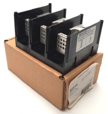 Ferraz Shawmut 67113 PDB Power Distribution Block 175A 600v AC, 3 Pole