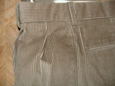 MENS PAUL FREDRICK CASUAL PANTS SIZE 34 X 31 POLYESTER COTTON BROWN  260