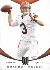 2013 Momentum #73 Brandon Weeden Cleveland Browns
