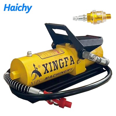 Air Hydraulic Pump 10,000 PSI 10 Ton Porta Power Hydraulic Air Foot Pump，Yellow