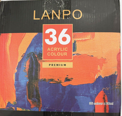 Acrylic Paint Set of 36 Colors Lanpo