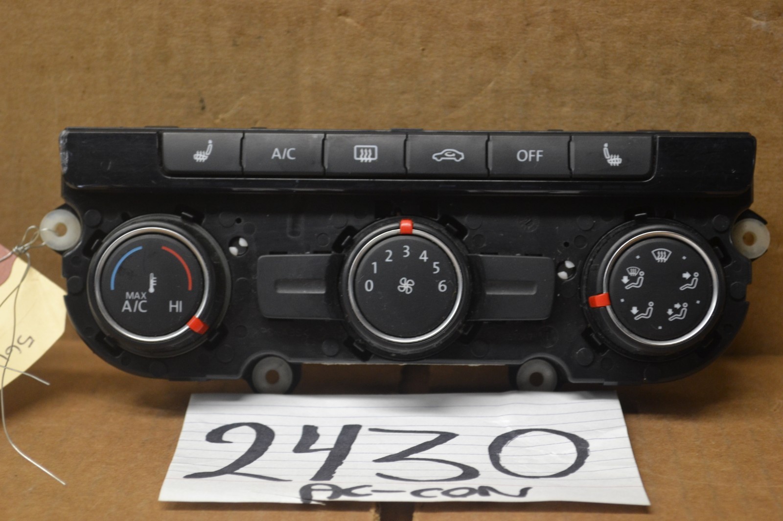 13 14 15 Volkswagen Passat AC and Heater Control Used Stock #2430-AC 