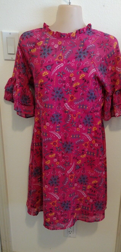 Wonder Nation Girls Floral Dress Size 18 Attached Whole Slip