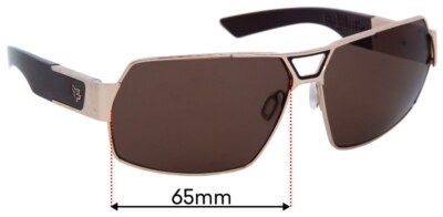 Lenti Di Ricambio Per Occhiali Fox Racing The Meeting - Larghezza 65mm - Protezione UV100%