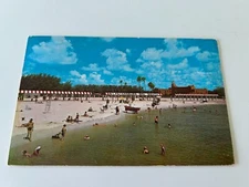 Spa Beach at Million Dollar Pier St Petersburg Florida Vinoy Hotel Postcard