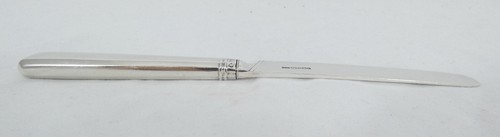 Antique Georgian 1808 Set of 6 Sterling Silver Fruit Dessert Knives Knife Entree - Picture 8 of 11