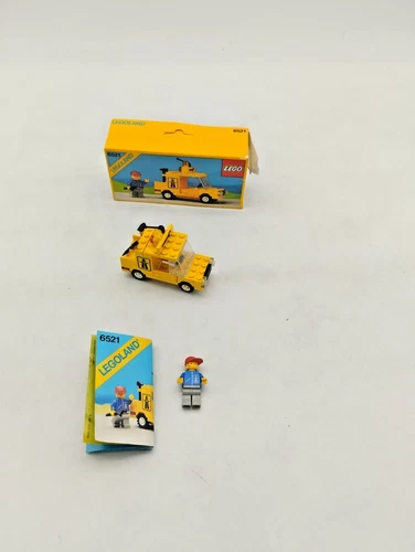 LEGO 6521 Emergency Repair Truck Original Box Town Car Yellow Vintage Retro 6399