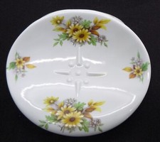 Ceramic Porcelain Bathroom Wall Mounted Shelf Tile White soap dish tray flowers