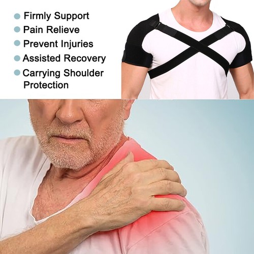 Shoulder Brace Support Torn Rotator Cuff AC Joint Compression Sleeve Pain Relief - Picture 5 of 27