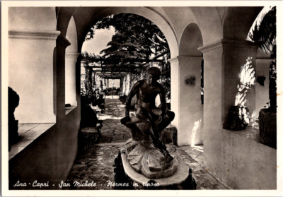 Vintage Postcard Capri Italy Scenic View Island Mediterranean Coast