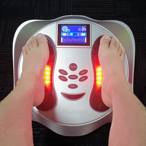 USED EMS Foot Massager Circulation Machine Leg Booster TENS Pads Reduce Swelling - Picture 1 of 12