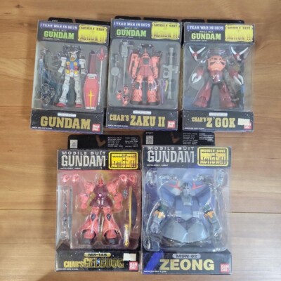 GUNDAM Rx-78-2 Zaku Gelggog Zong Z'Gok SET MIA MS Mobile Suit In