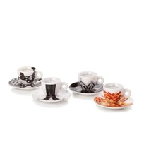 illy 25152 Art Collection, Genesis Collection 4 Numbered Espresso Cups and...