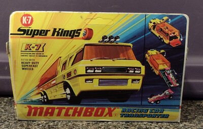 Vintage Matchbox Super Kings K7 Racing Car Transporter. 1972