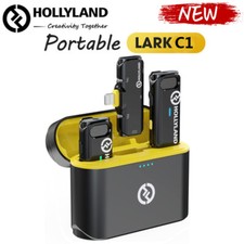 HOLLYLAND LARK C1 Wireless Lavalier Microphone for iPhone iPad Phones Recording