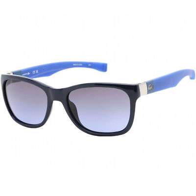 Lacoste Unisex Sunglasses Polycarbonate Lens Black and Blue 