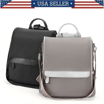 Girls Anti-Theft School Bag Backpack Women Travel Rucksack Shoulder Bag w/Zipper