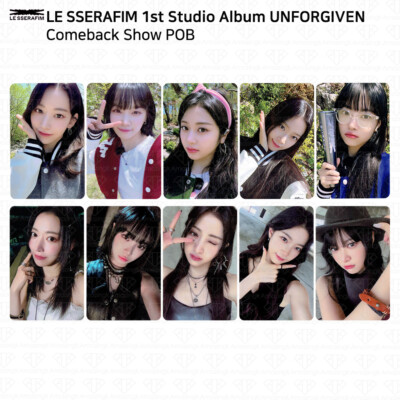 LESSERAFIM ユンジン UNFORGIVEN M2 カムバック トレカ Le Sserafim 1st Studio Album Unforgiven Comeback Show POB M2