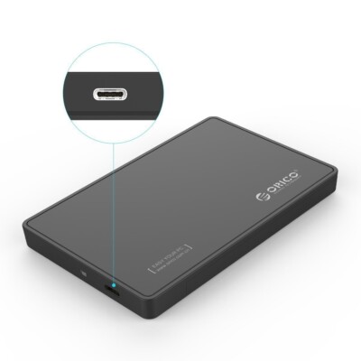 Orico 2,5 Zoll USB 3.1 Typ C HDD/SSD Gehäuse Caddy Case UASP SATA III 6 Gbit/s