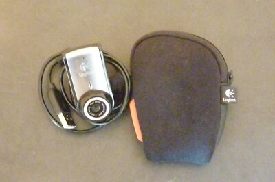 Logitech PC Laptop USB Webcam QuickCam V-UBU48 2MP Carl Zeiss 2.0/3.7 Autofocus