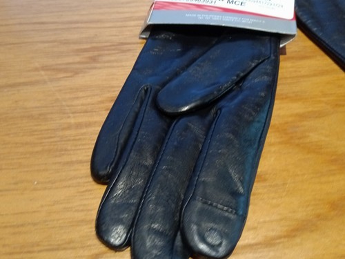 Charter Club Women's Leather Touch Screen Fleece Lined Gloves,Black, MEDIUM - Picture 8 of 8