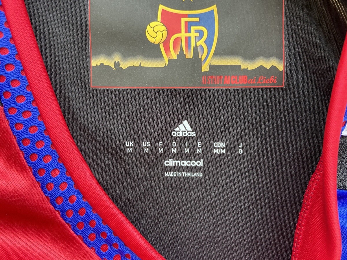 BASEL 2016 2017 HOME FOOTBALL SHIRT SOCCER JERSEY ADIDAS