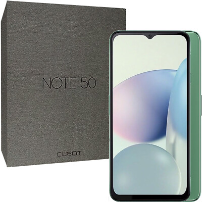 Cubot Note 50 4G/LTE Green 256GB + 8GB Dual-Sim Factory Unlocked GSM NEW