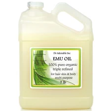 AUSTRALIAN EMU OIL 100%PURE EMU OIL BY DR.ADORABLE  ONE GALLON FREE SHIPPING