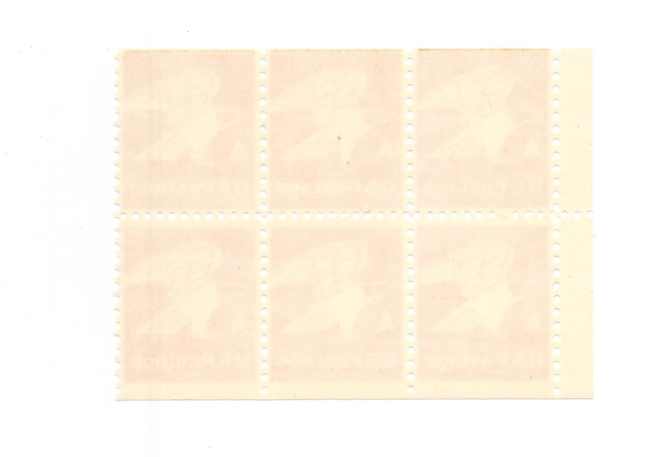 US Stamp Scott #1736a 15c 1978 A-rate Eagle booklet block of 6 Stamps - Image 2 of 2