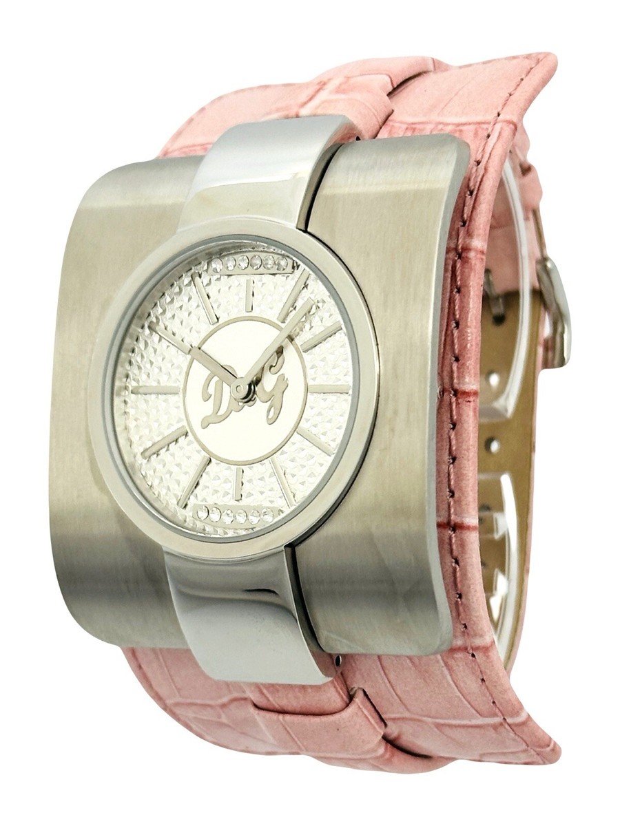 D&G Sitting Bull DW0163 Rhinestone Patt. Pink Croco Pattern