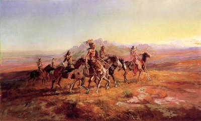 Charles Russell Sun River War Party 1903 17''x 22'' Archival Art Print