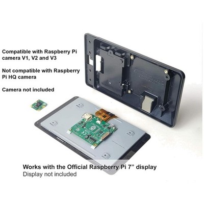 SmartiPi Touch 2 Enclosure for Raspberry Pi Display - Black