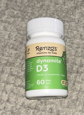 Renzo's ~ Dynamite D3 ~ 60 Melt Tabs ~*Lil  Green Apple*~ Sealed ~ Exp.02/26